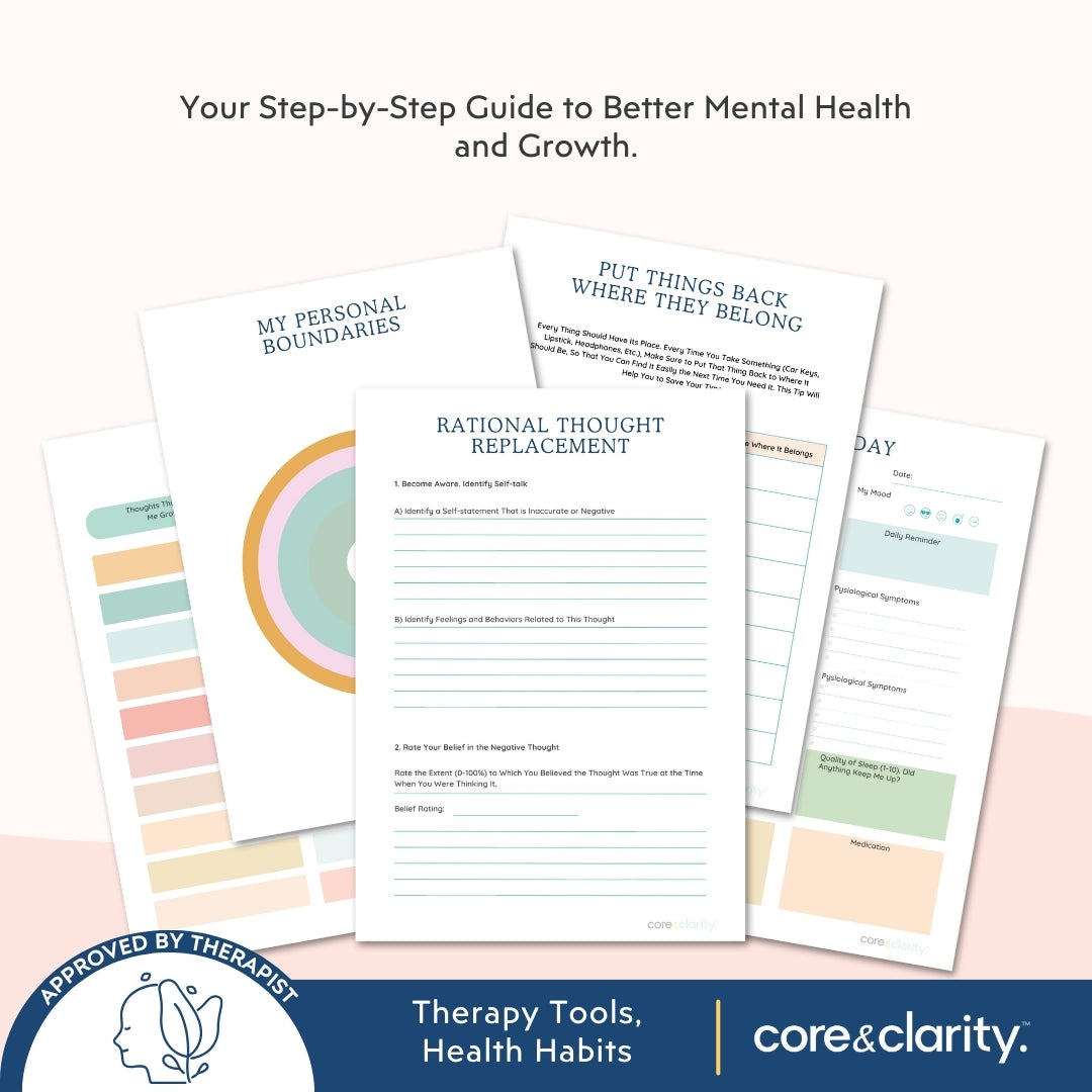 Mental Wellness Planner Pack | Prioritize Self-Care & Peace