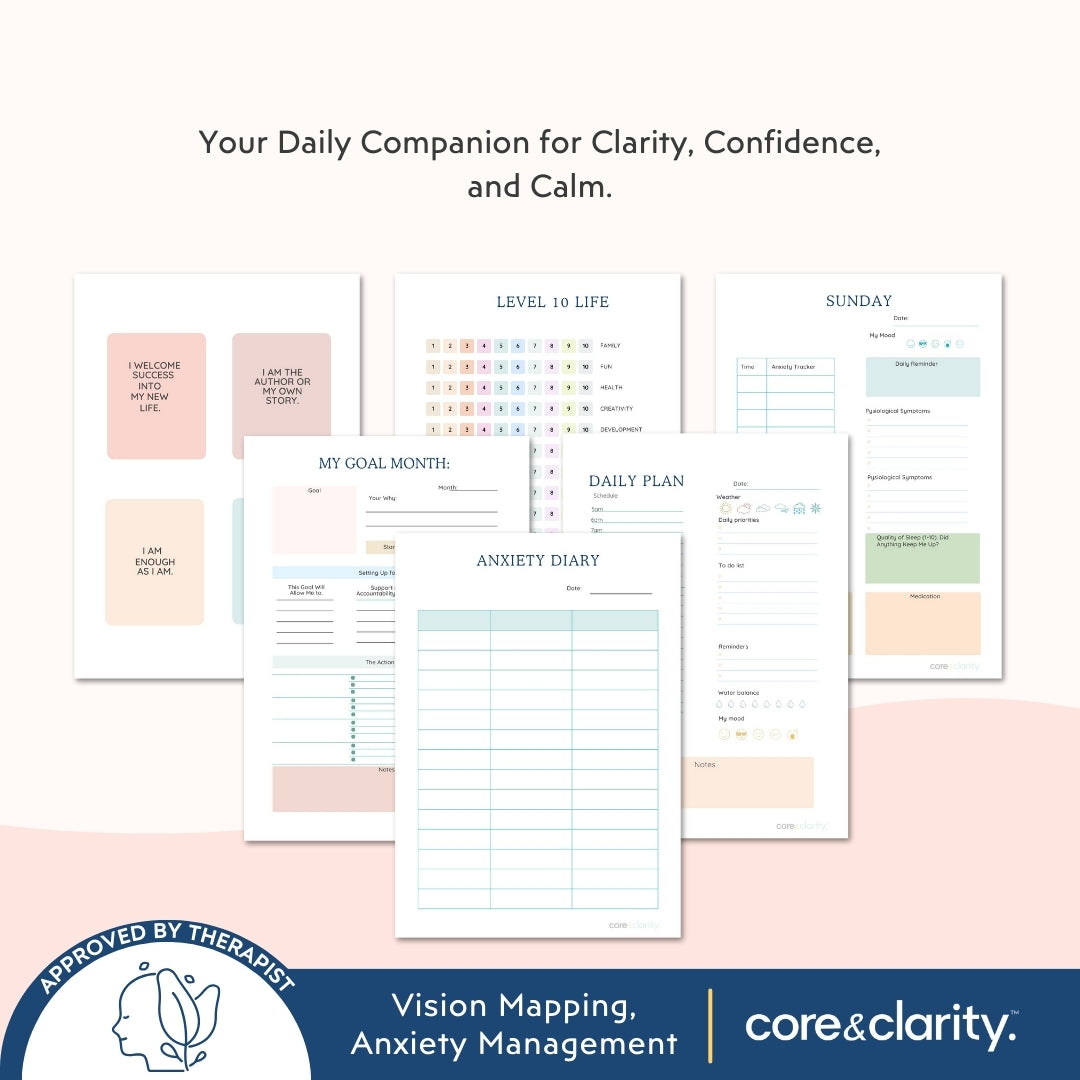 Mental Wellness Planner Pack | Prioritize Self-Care & Peace